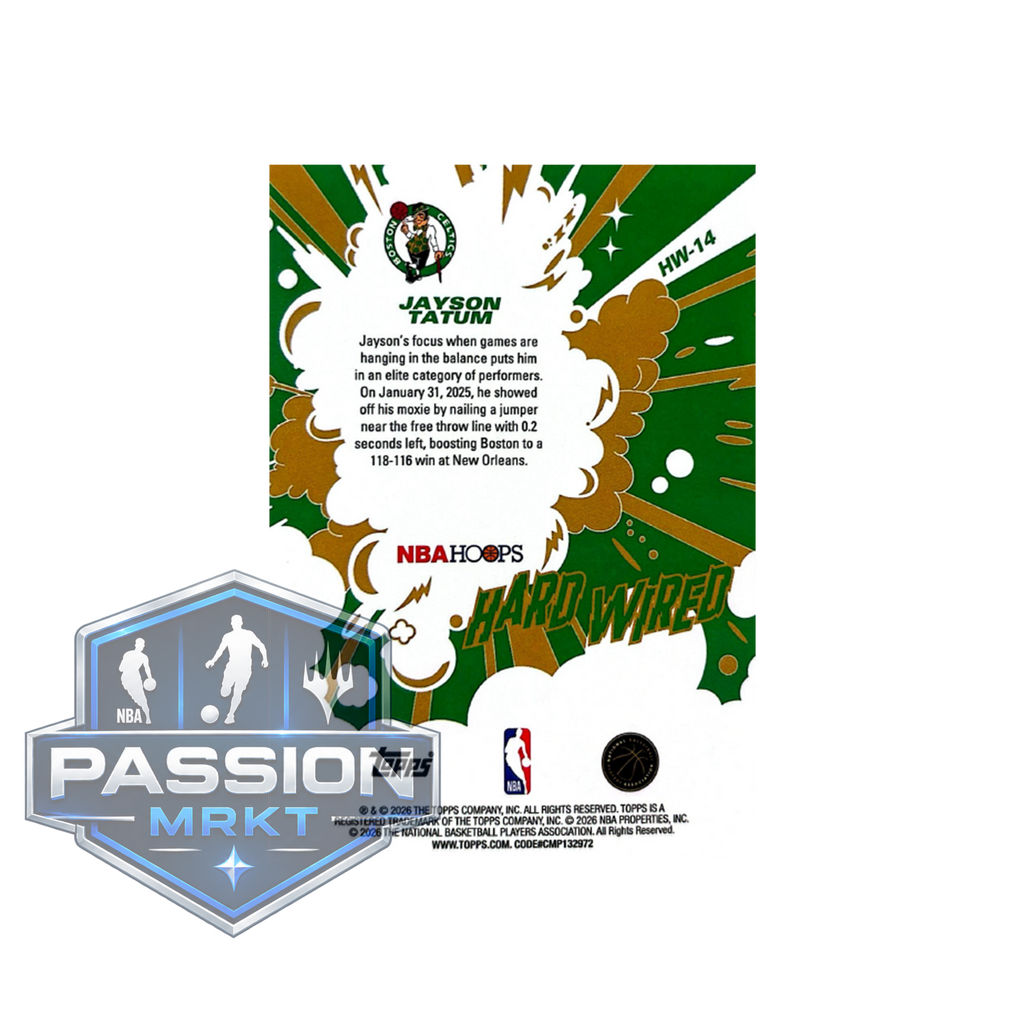 JAYSON TATUM (HARD WIRED) - NBA HOOPS